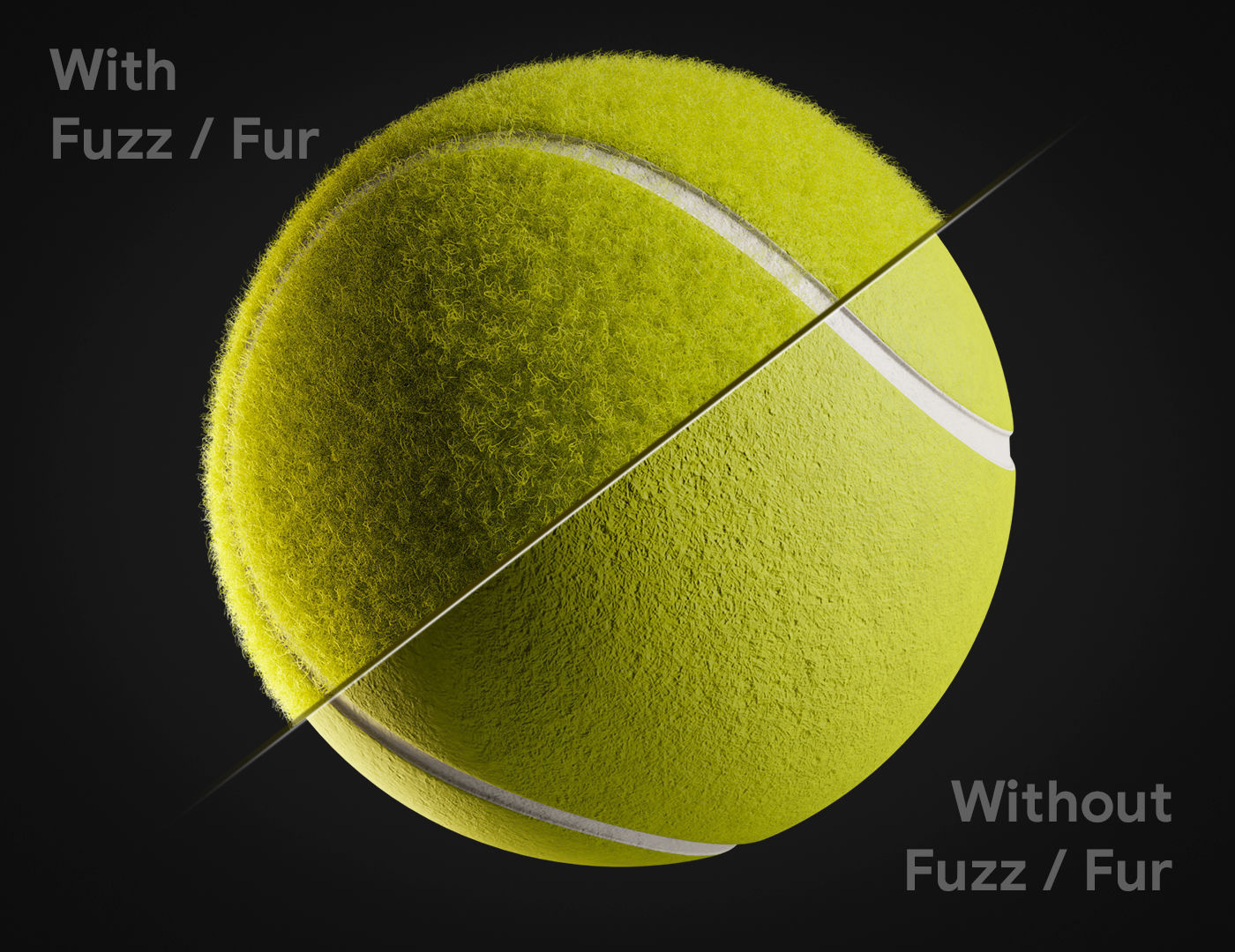 Tennis ball 3D model_1