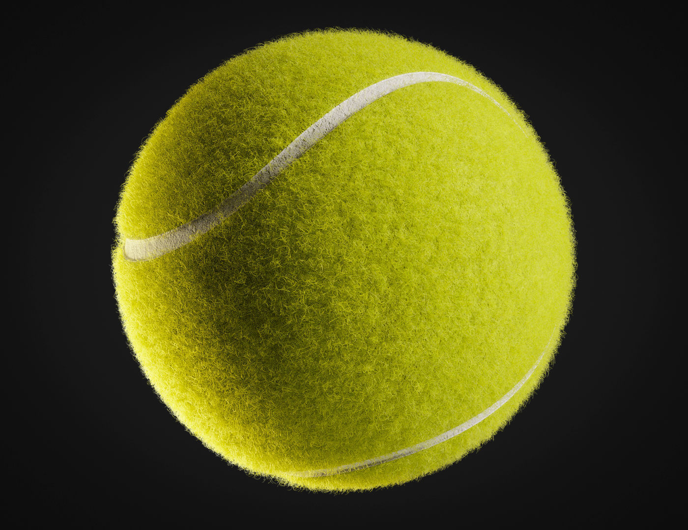 Tennis ball 3D model_7
