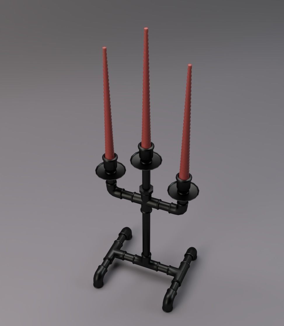 Candlestick LOFT 3D model_3