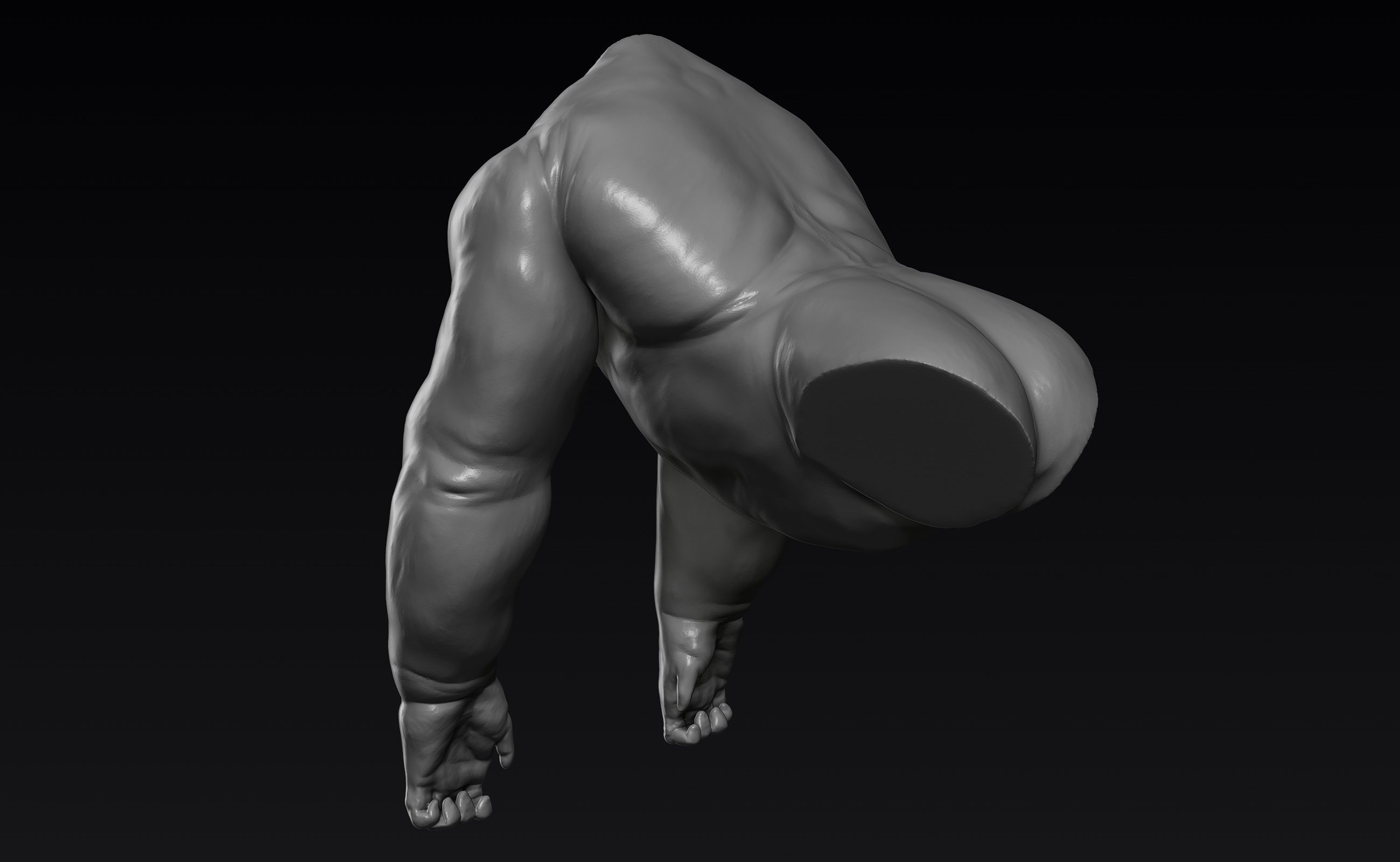 Creature Upper Body Part 1 3D model_17