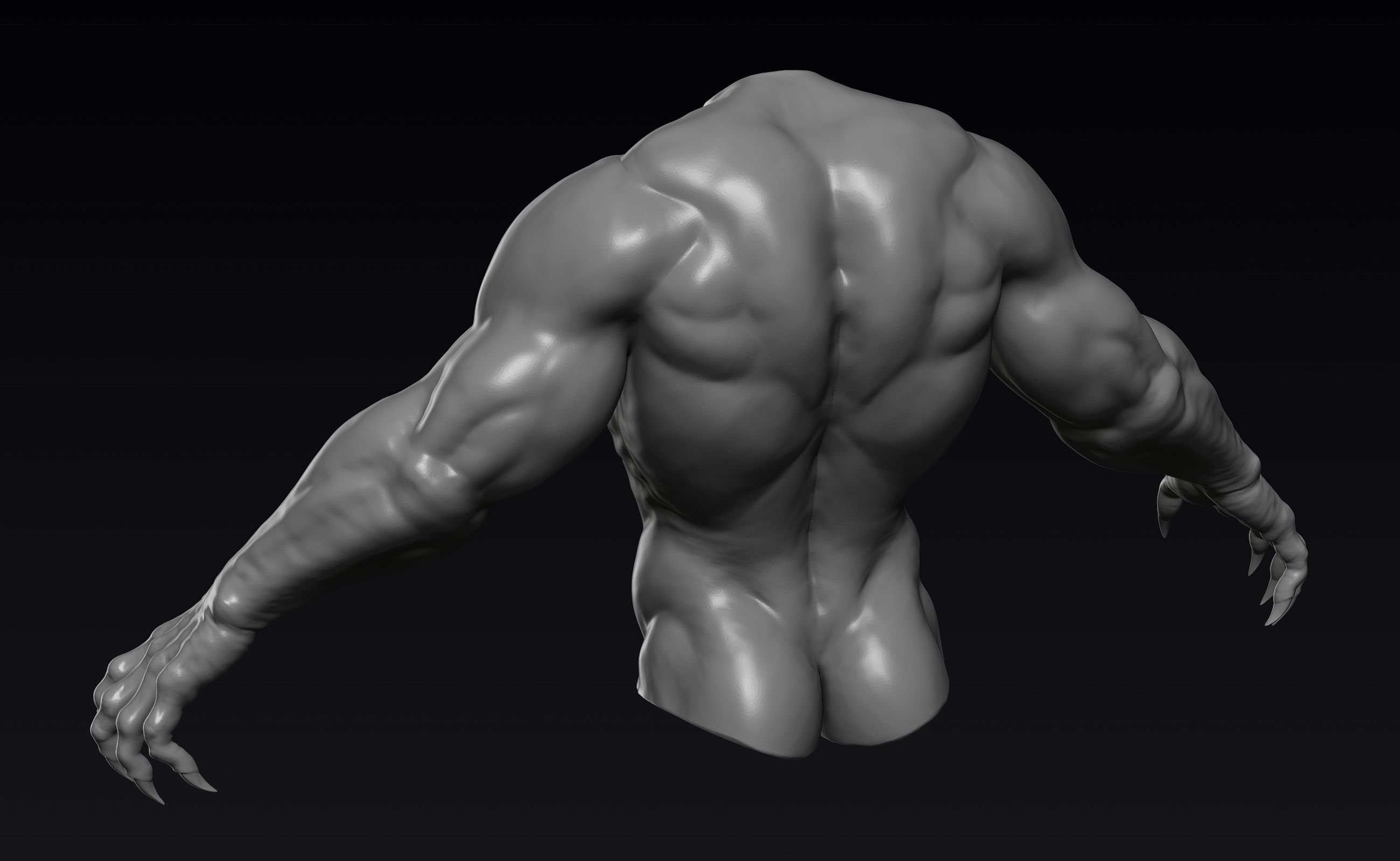 Creature Upper Body Part 1 3D model_15