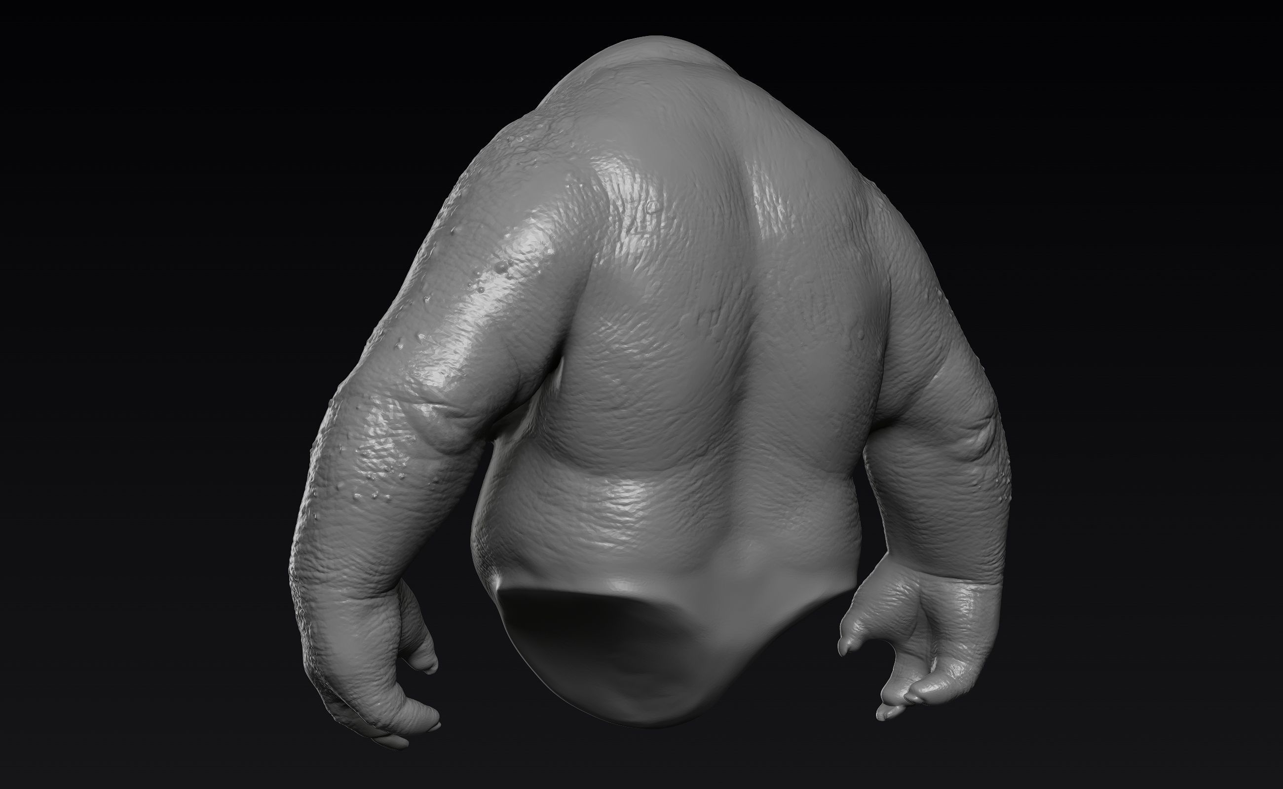 Creature Upper Body Part 1 3D model_13