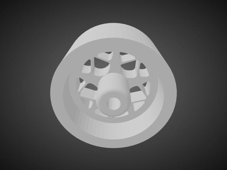 Rotiform LGB rims for Hot Wheels 3D print model 3D print model_2