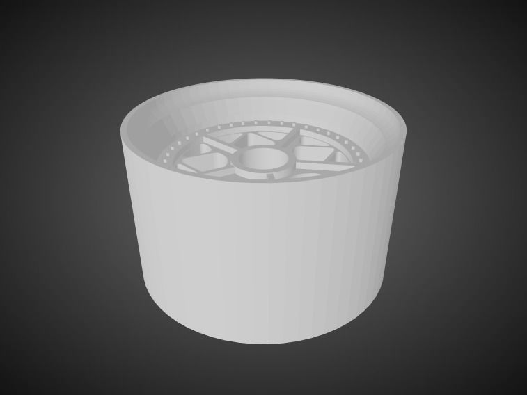 Rotiform LGB rims for Hot Wheels 3D print model 3D print model_1