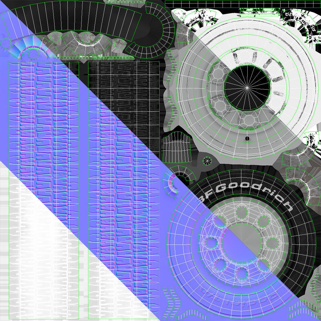 Generic American pickup camper 1982 Low-poly 3D model_27