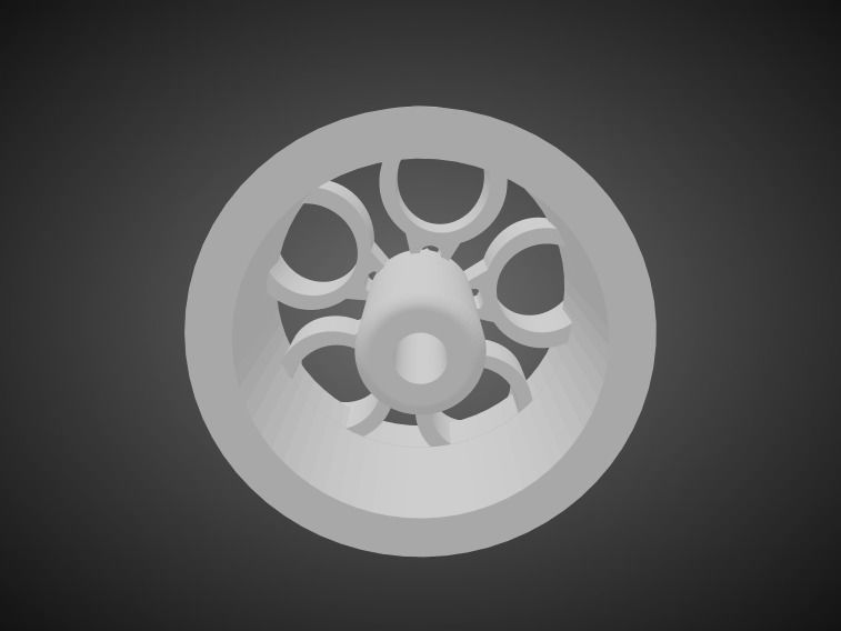 Rotiform ZRH rims for Hot Wheels 3D print model 3D print model_2