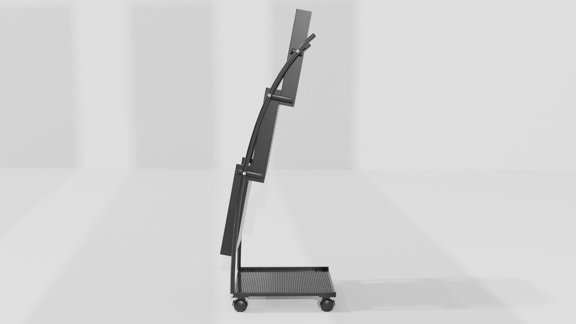 Journal Brochure Leaflet Flyer Magazine Folding Stand Holder Low-poly 3D model_7