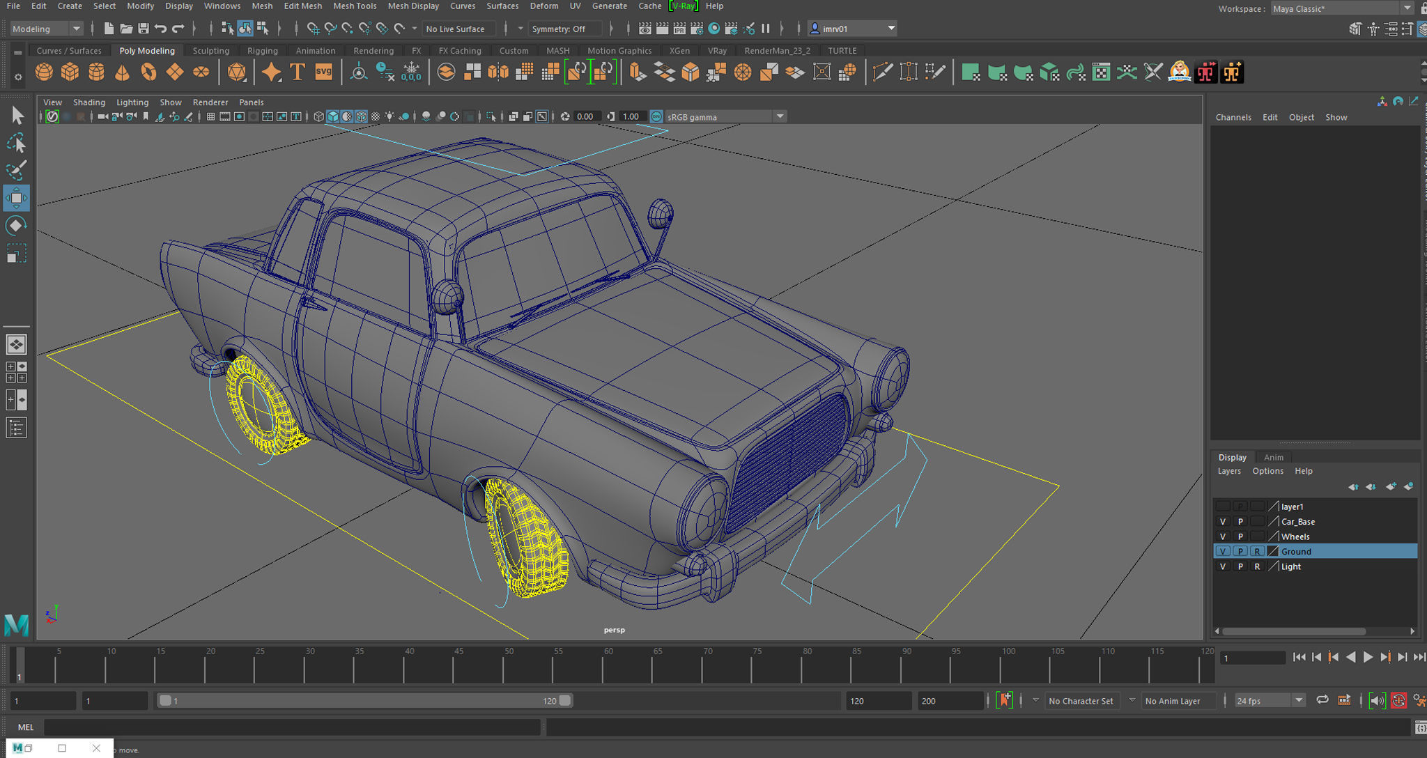 Stylized Car Rigged 3D model animated rigged | CGTrader