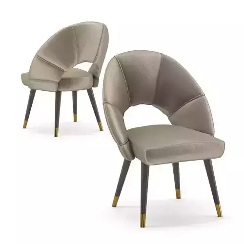 TURRI Orion Shell Chair Low-poly 3D model