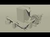 ancient mill -loop animation- Free low-poly 3D model_1