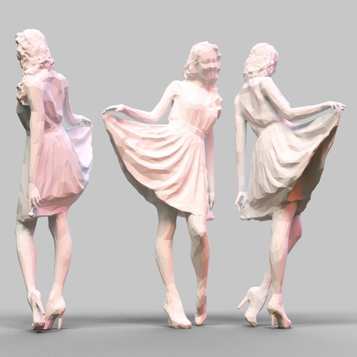 Girl Posing 3D print model