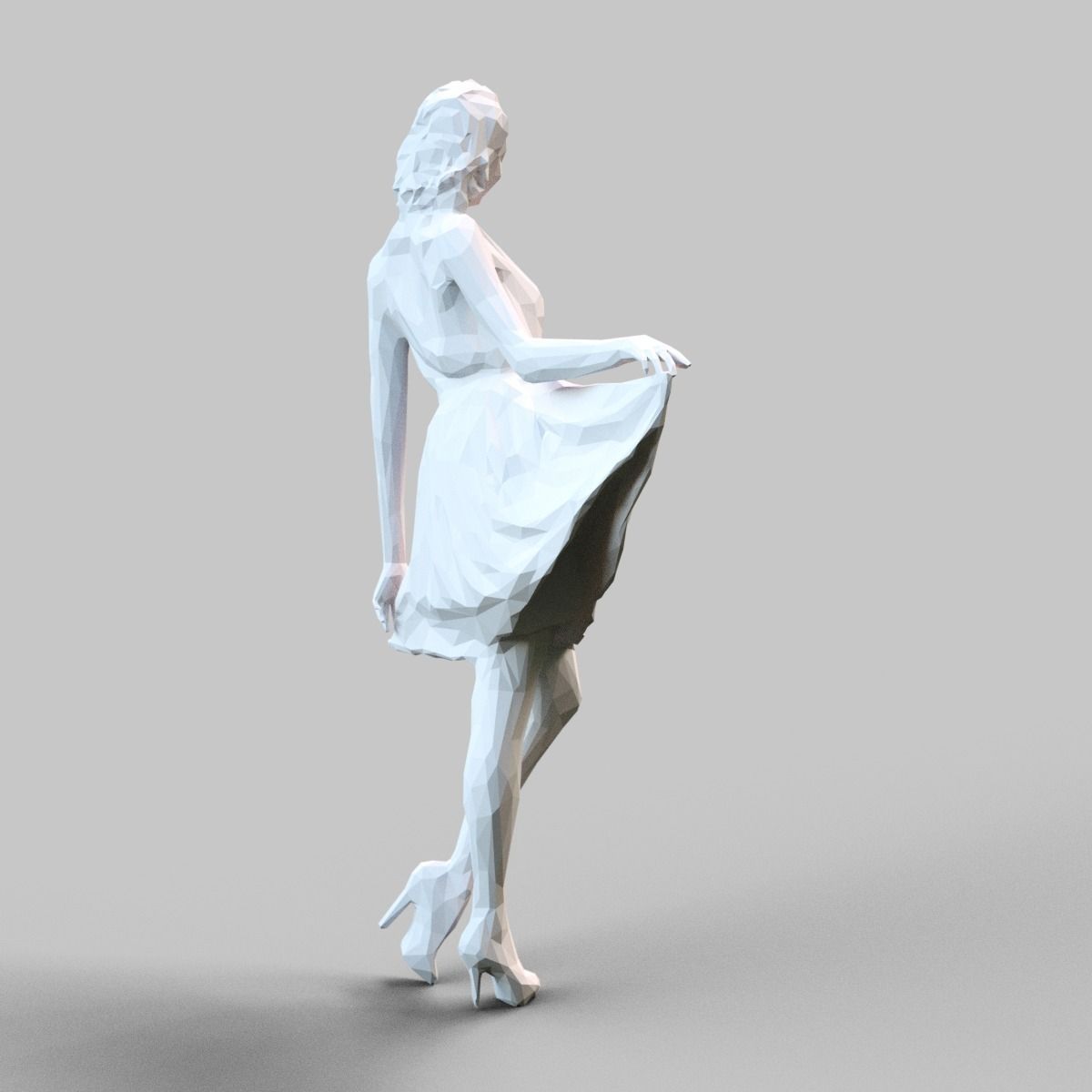 Girl Posing 3D print model_3