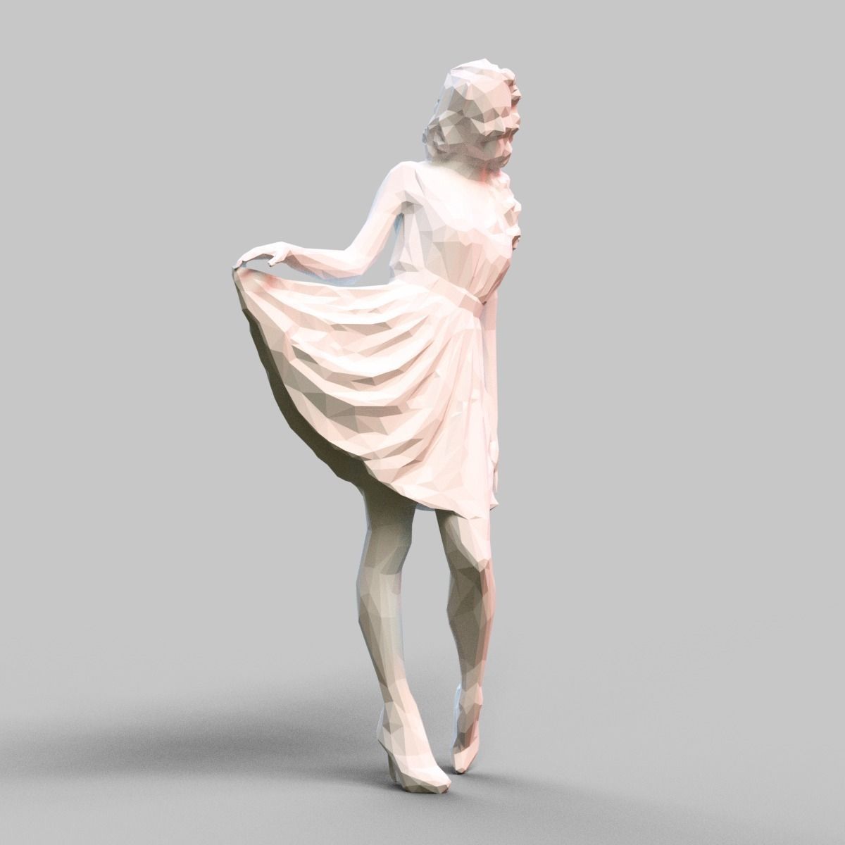 Girl Posing 3D print model_5
