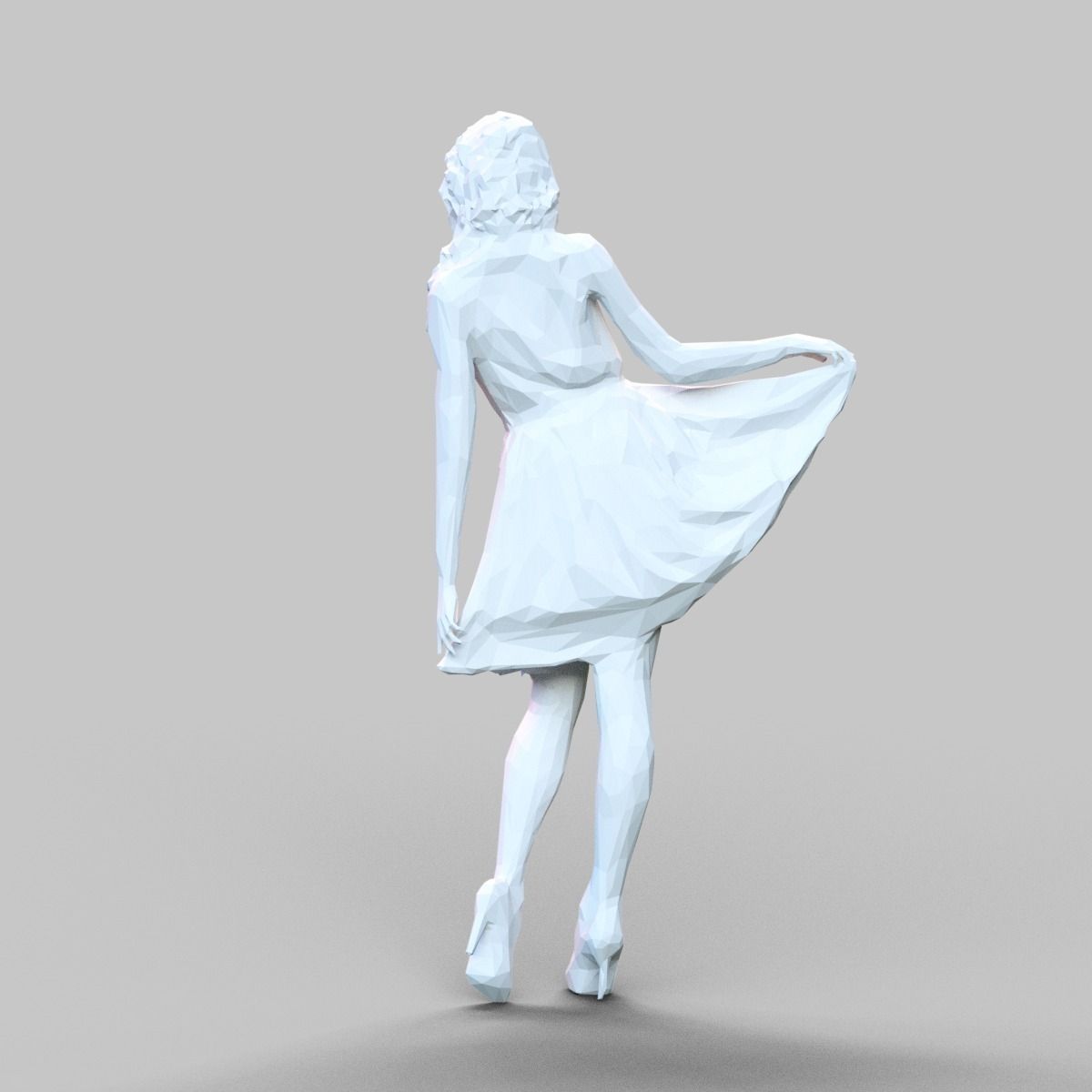 Girl Posing 3D print model_4