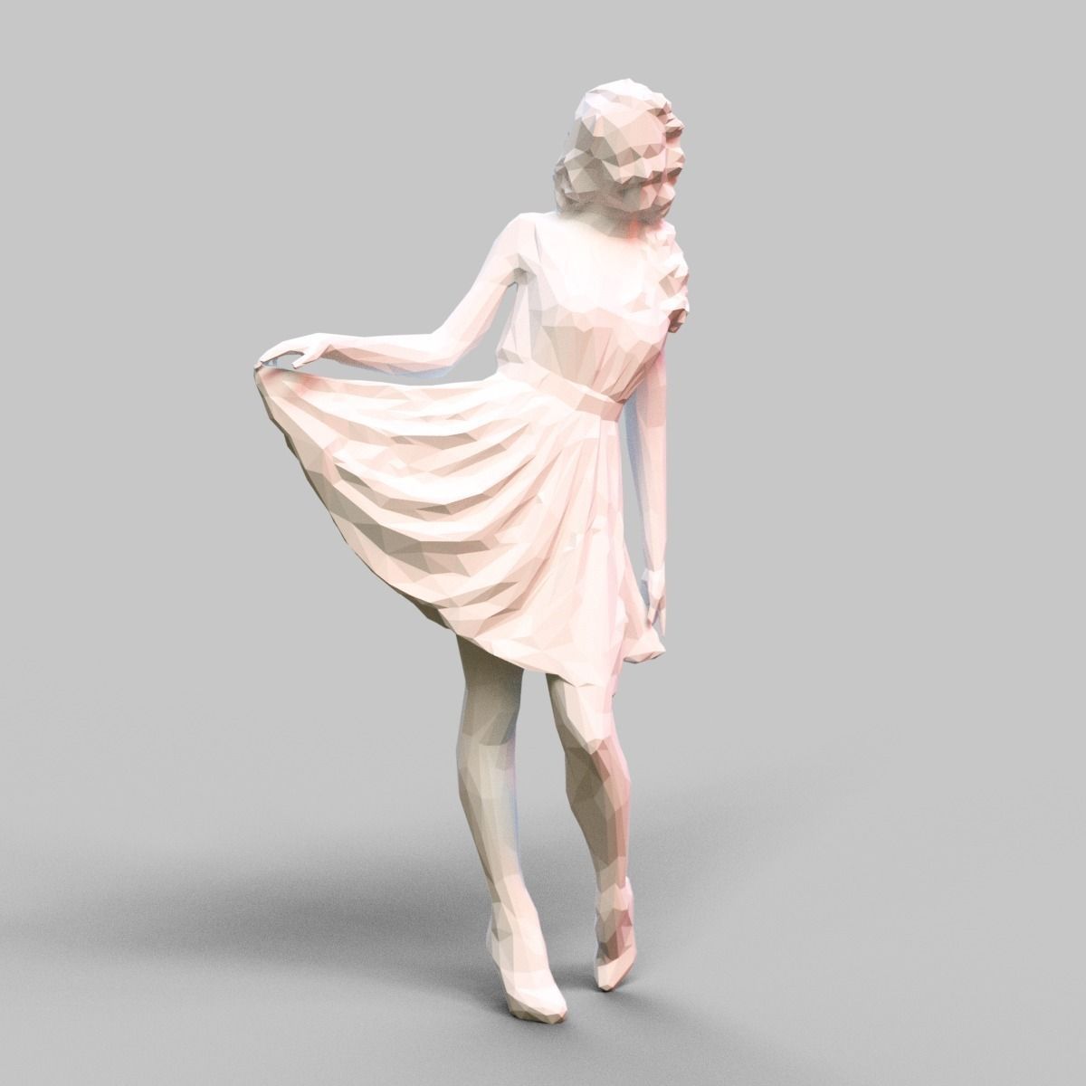 Girl Posing 3D print model_2