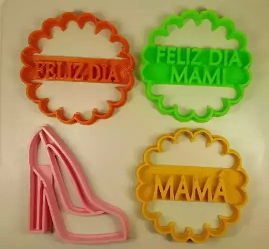 8 Cutter cookie Mother Day 8 Cortantes dia de la madre