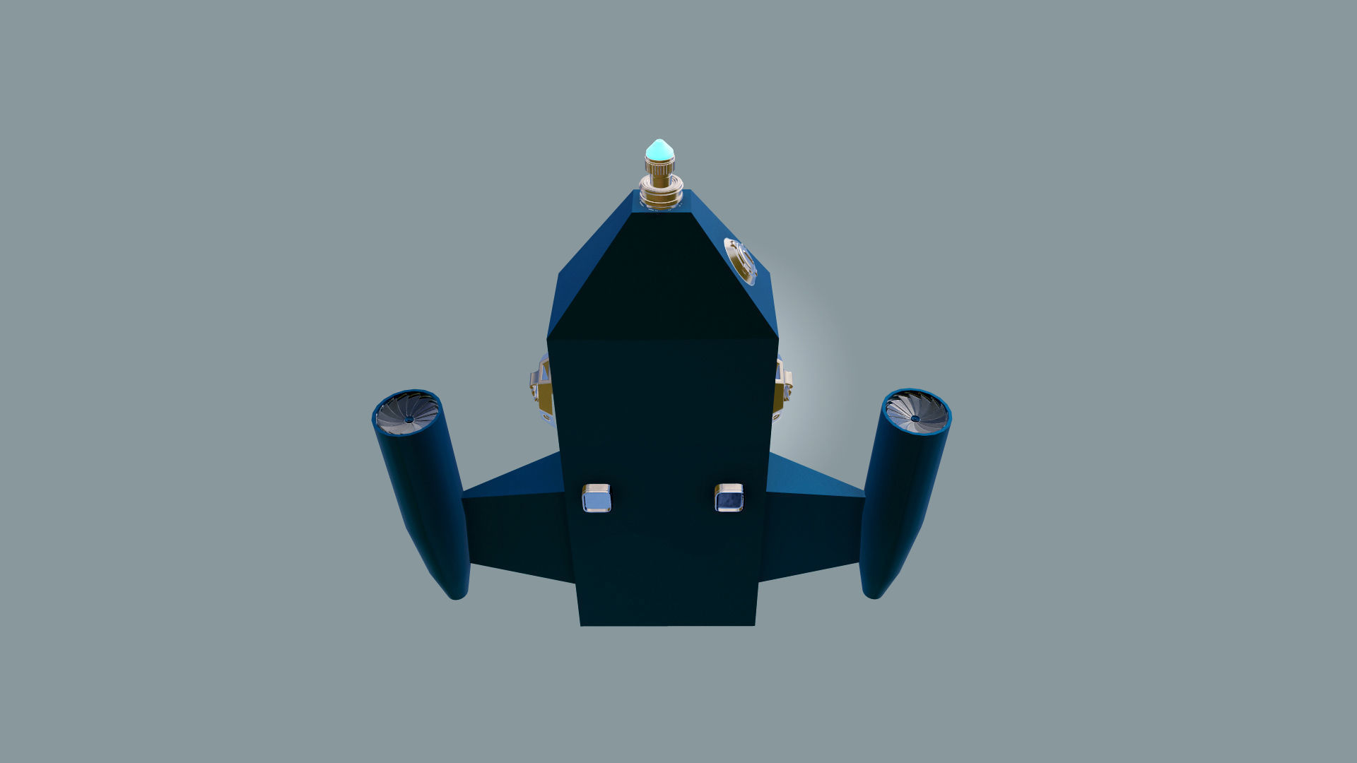 Spaceship Sci-Fi Dropship 3D model 3D model_10