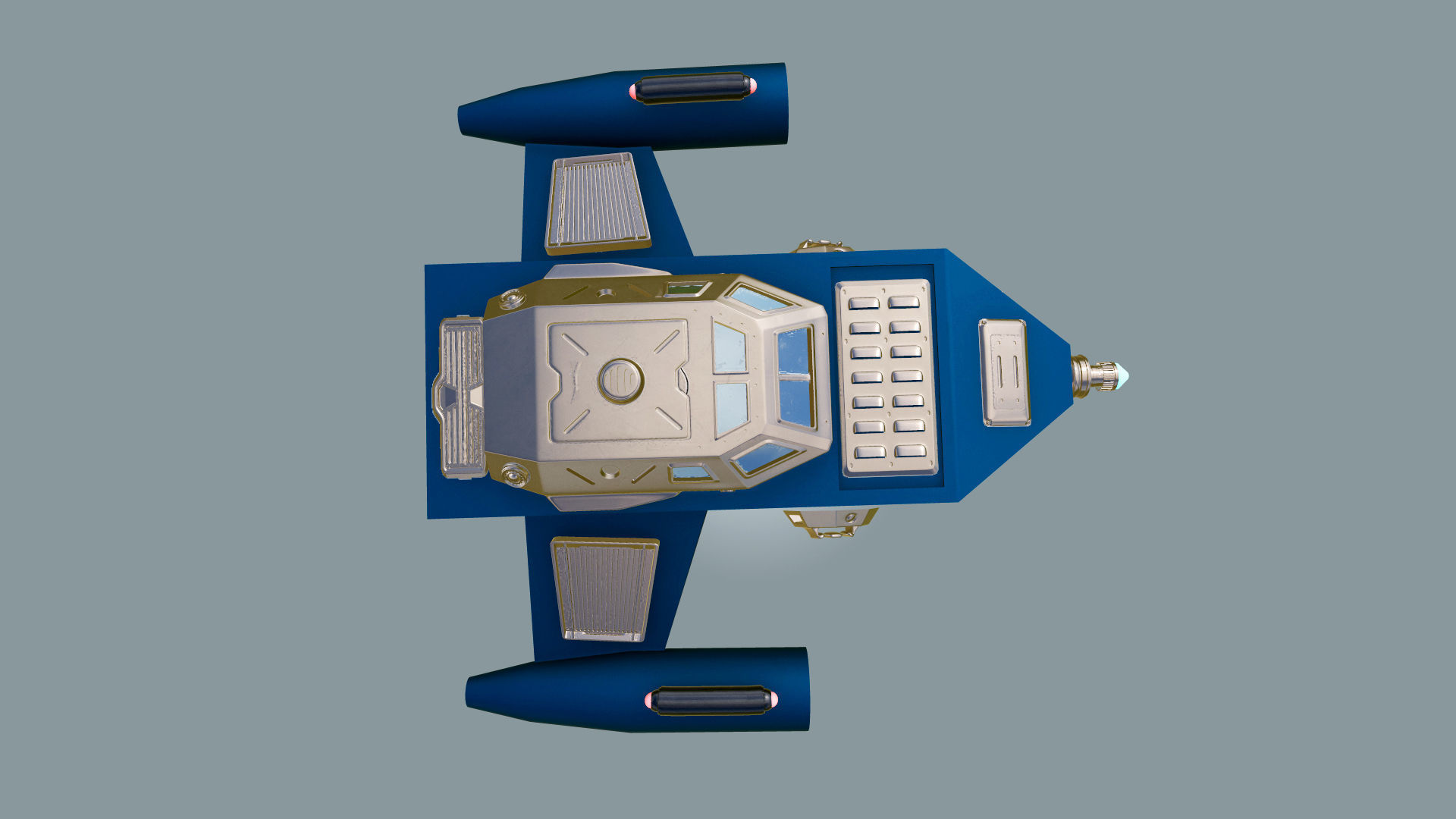 Spaceship Sci-Fi Dropship 3D model 3D model_7