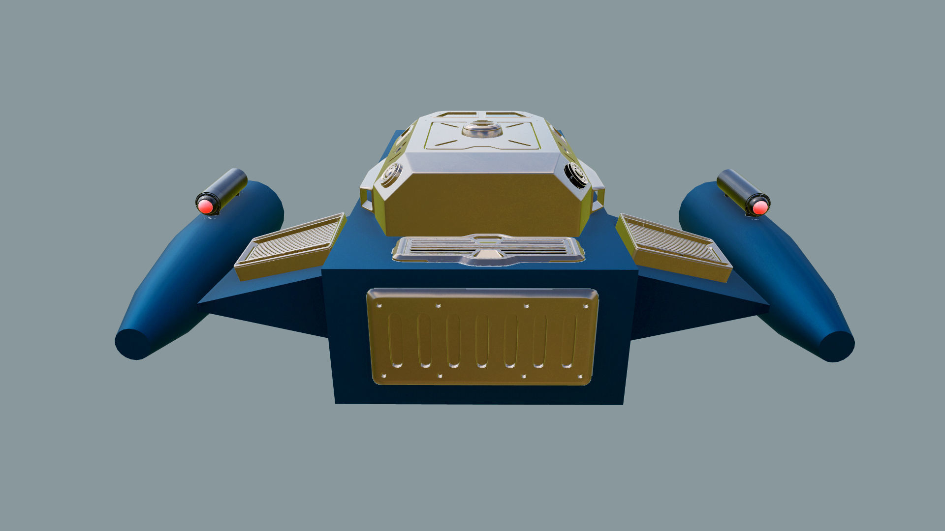 Spaceship Sci-Fi Dropship 3D model 3D model_5
