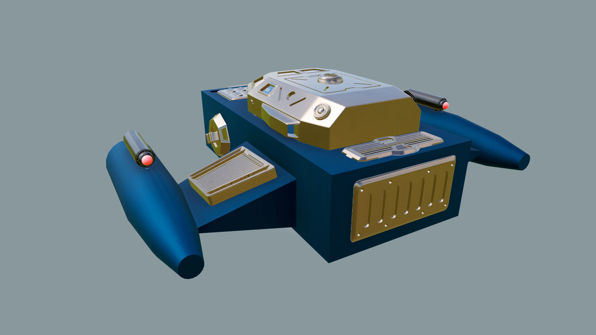 Spaceship Sci-Fi Dropship 3D model 3D model_4