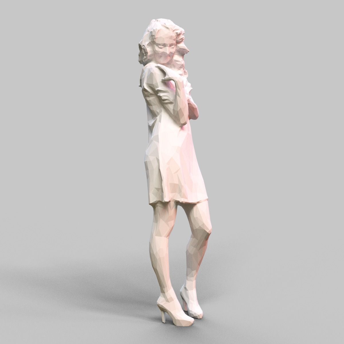 Girl Posing 3D print model_4