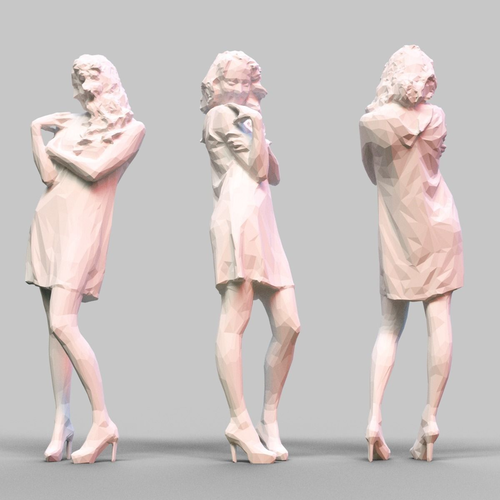 Girl Posing 3D print model