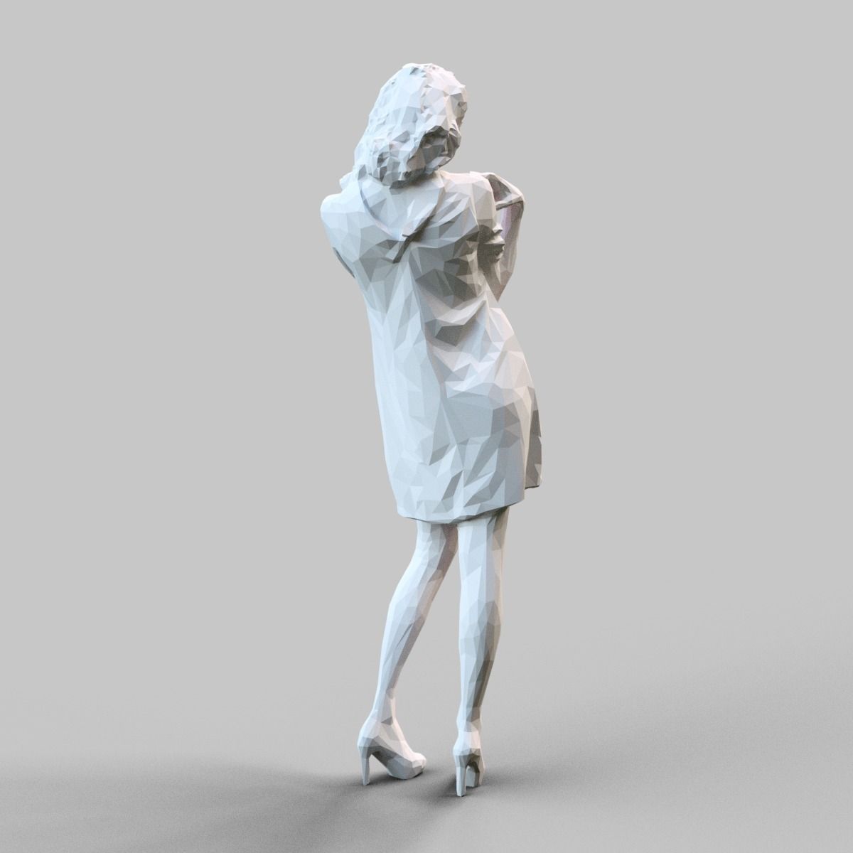 Girl Posing 3D print model_6