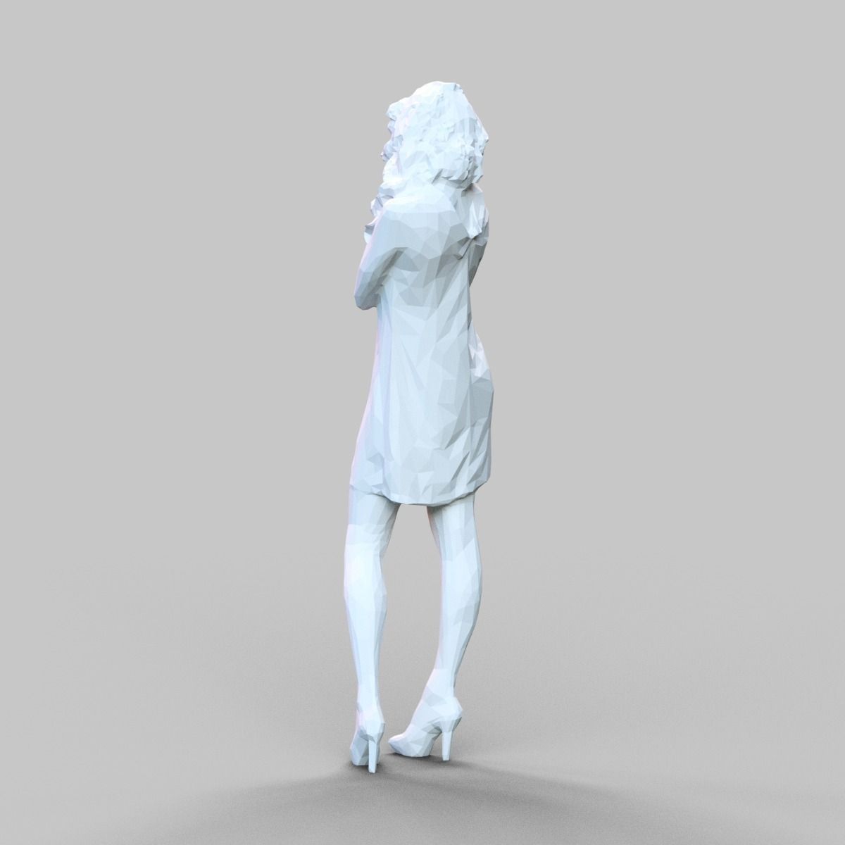 Girl Posing 3D print model_3