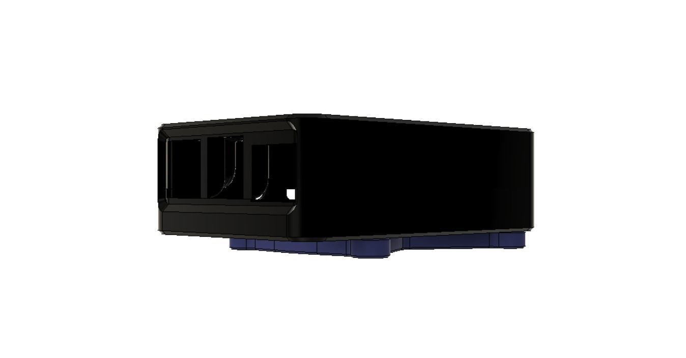 CASE RASPBERRY PI 4 AND QUICK RELEASE WITH AND WITHOUT 30MM FAN  3D print model_8