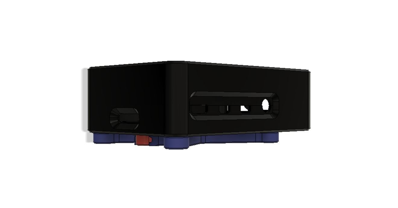 CASE RASPBERRY PI 4 AND QUICK RELEASE WITH AND WITHOUT 30MM FAN  3D print model_12