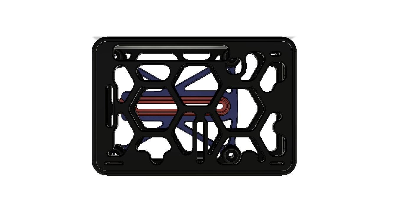 CASE RASPBERRY PI 4 AND QUICK RELEASE WITH AND WITHOUT 30MM FAN  3D print model_1