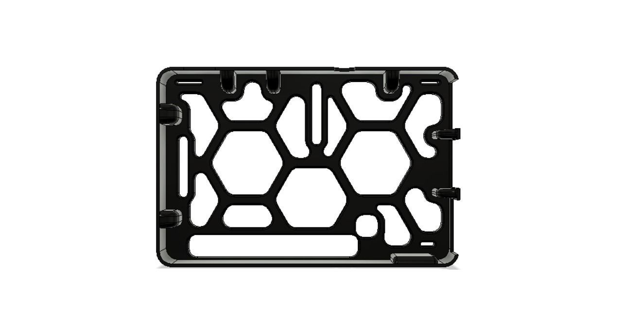 CASE RASPBERRY PI 4 AND QUICK RELEASE WITH AND WITHOUT 30MM FAN  3D print model_4