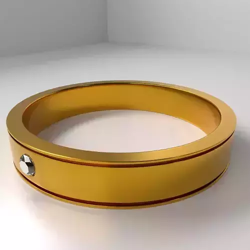 Gold Ring with Diamond