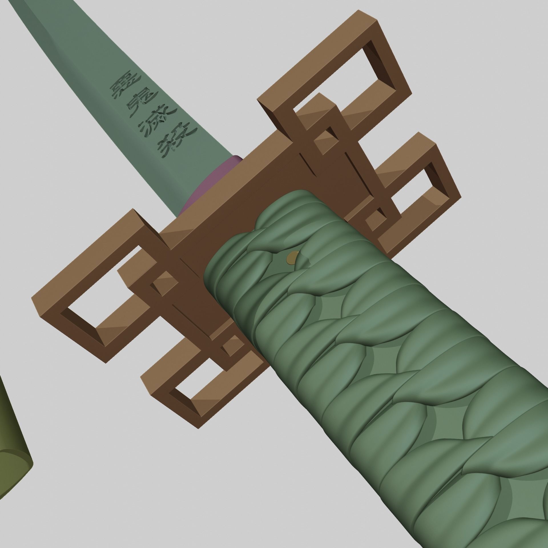 Muichiro Tokito katana for 3d print cosplay from demon slayer 3D print model_8