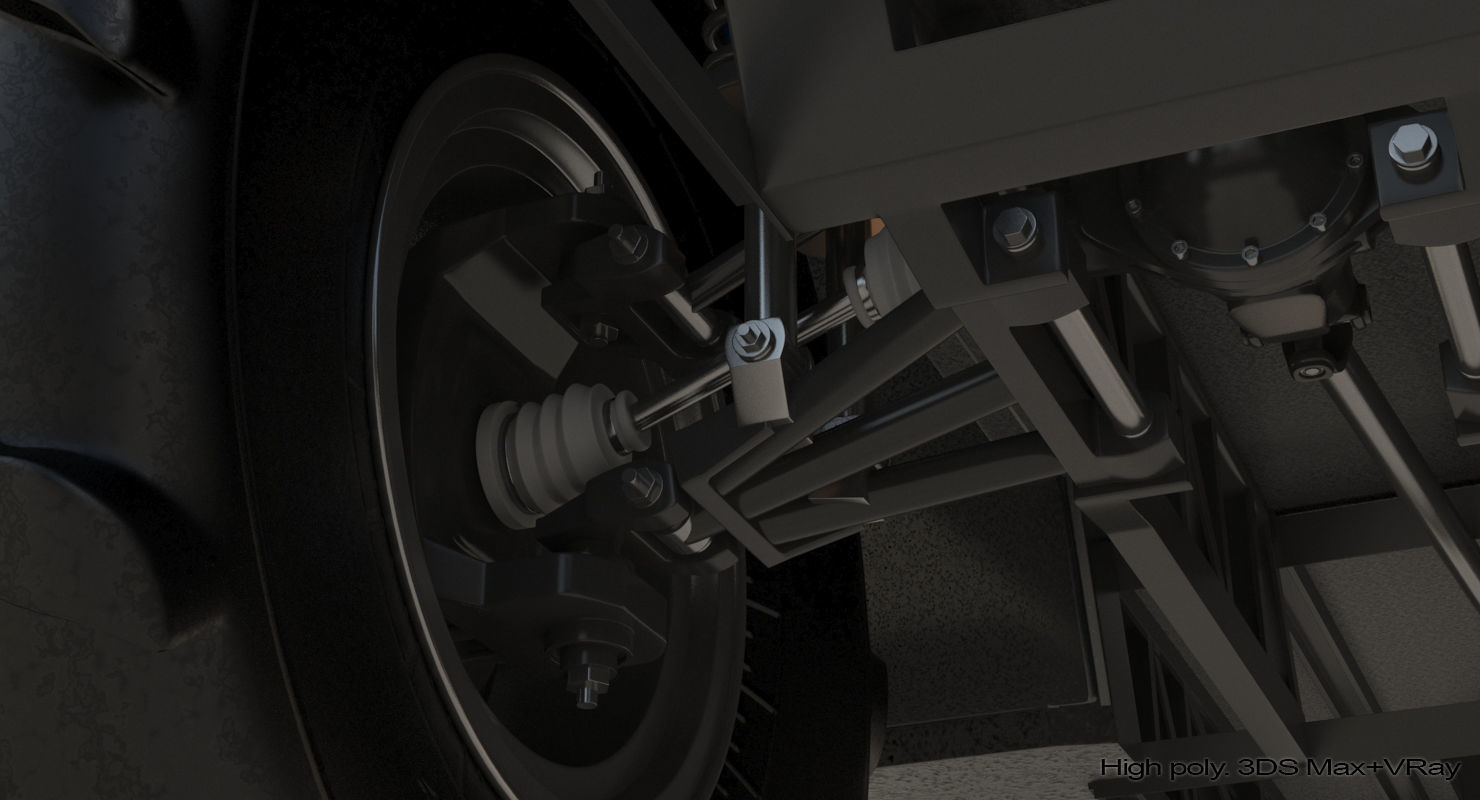 Cross-Country Vehicle Low-poly 3D model_18