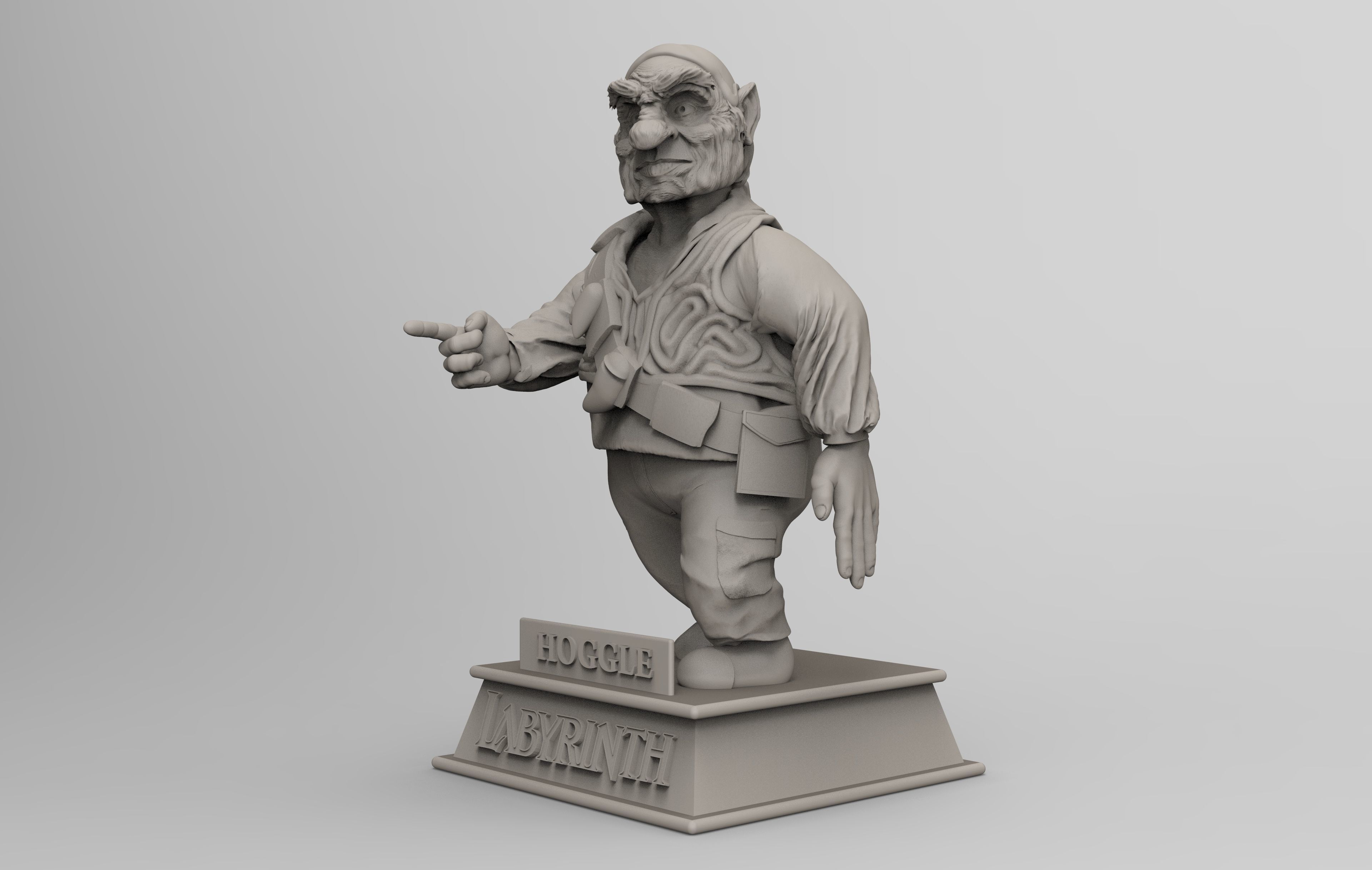 Labyrinth Hoggle Sculpt 3D print model_14