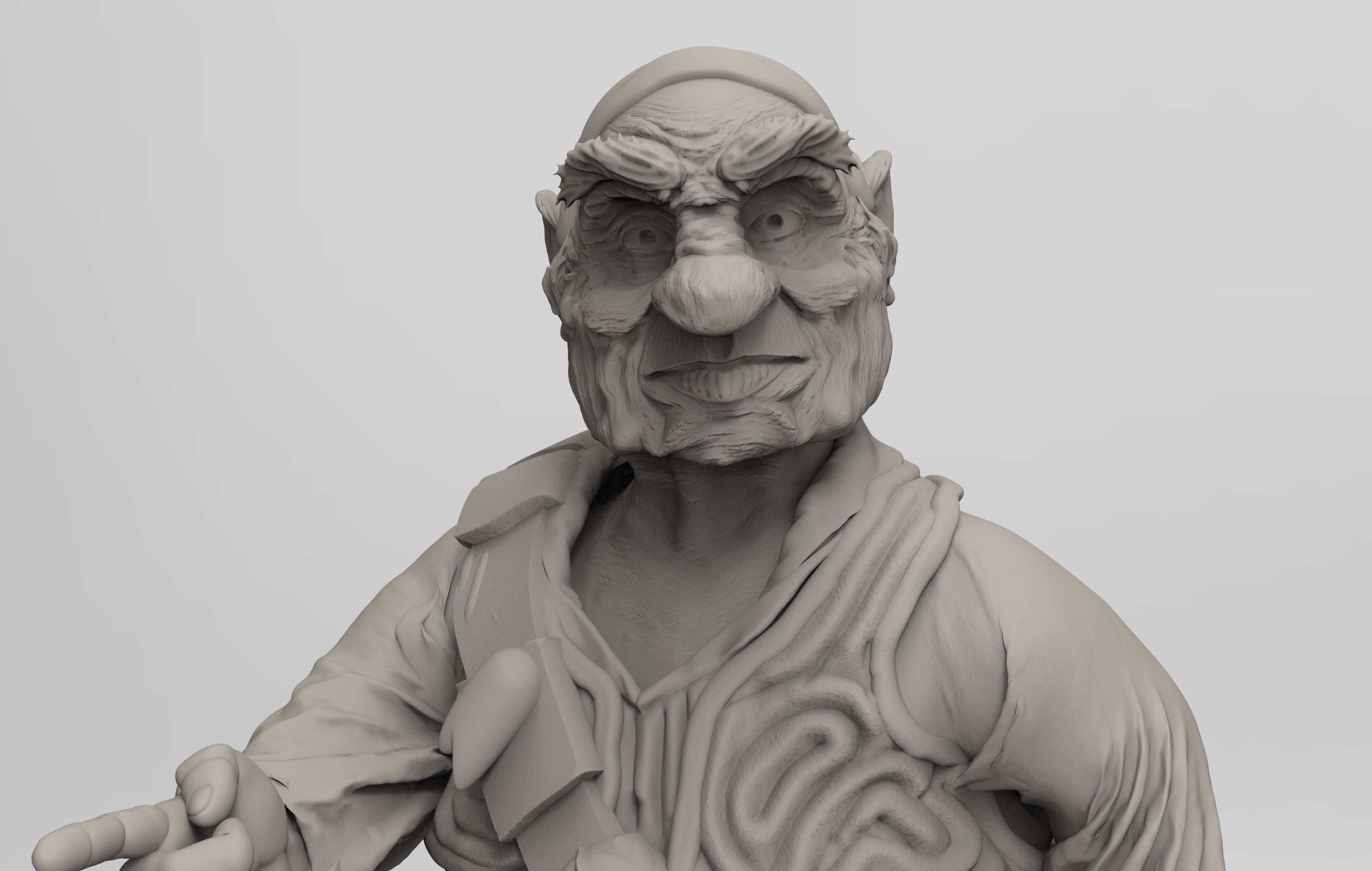 Labyrinth Hoggle Sculpt 3D print model_16