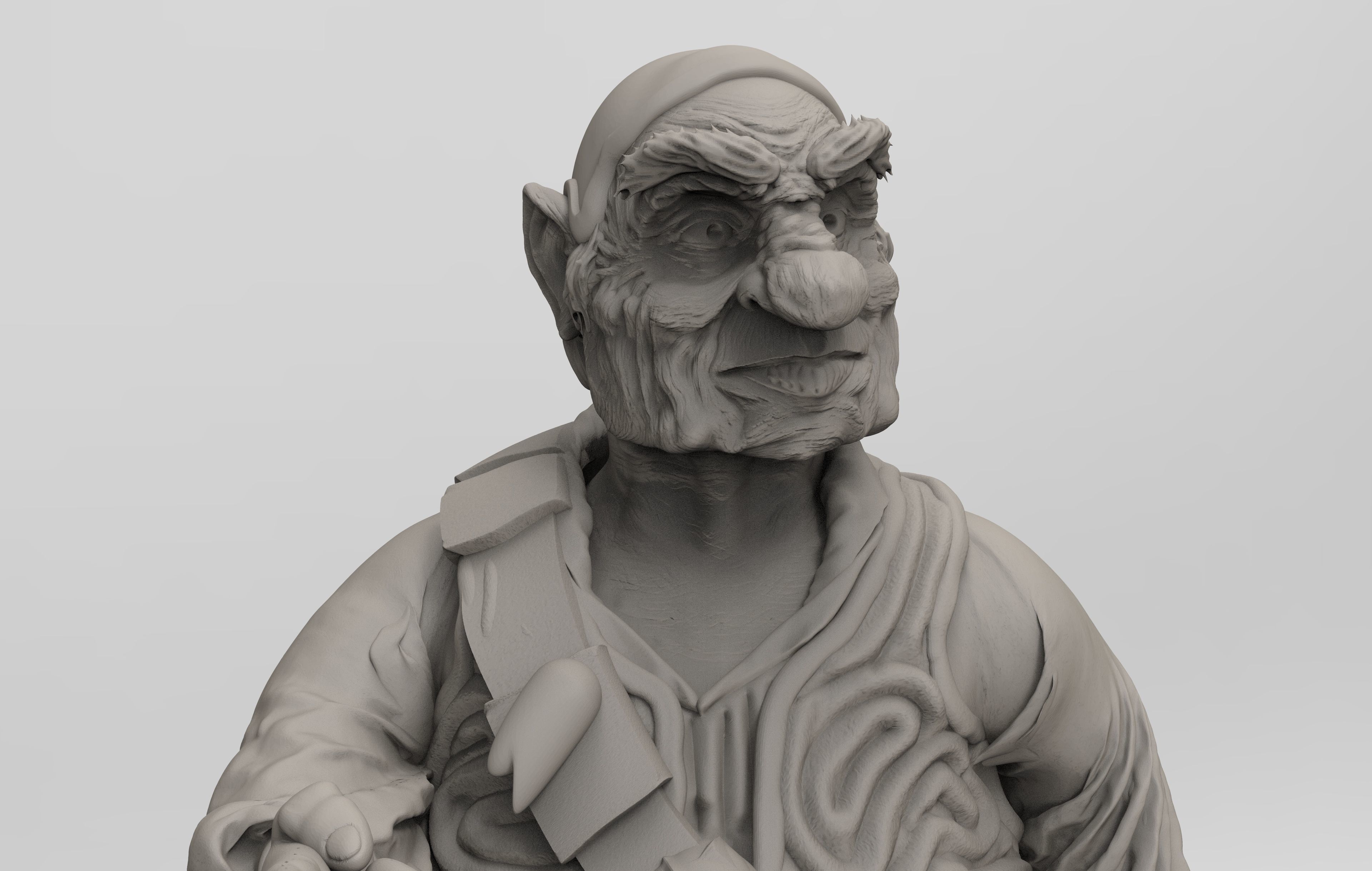 Labyrinth Hoggle Sculpt 3D print model_17