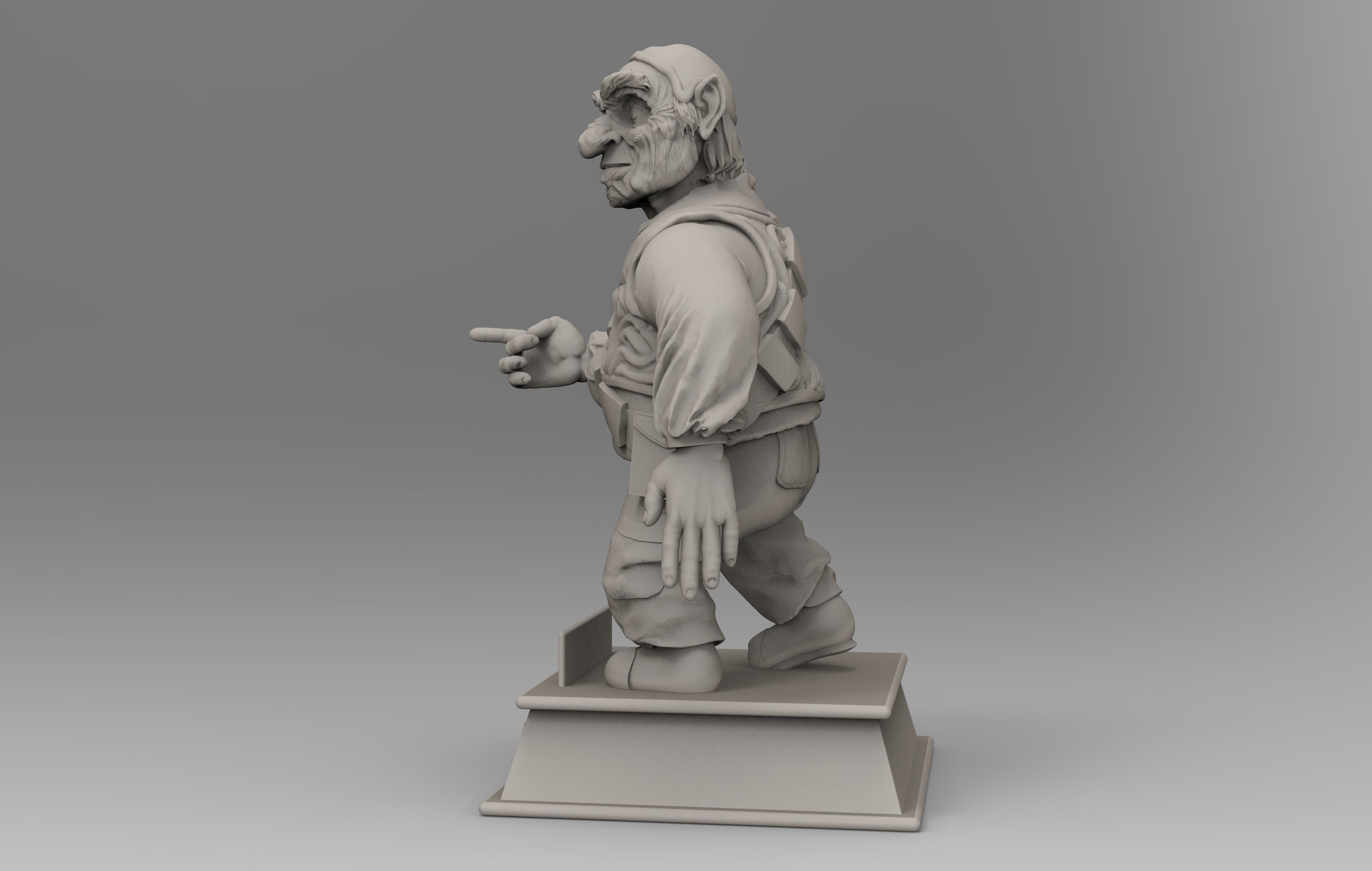 Labyrinth Hoggle Sculpt 3D print model_12