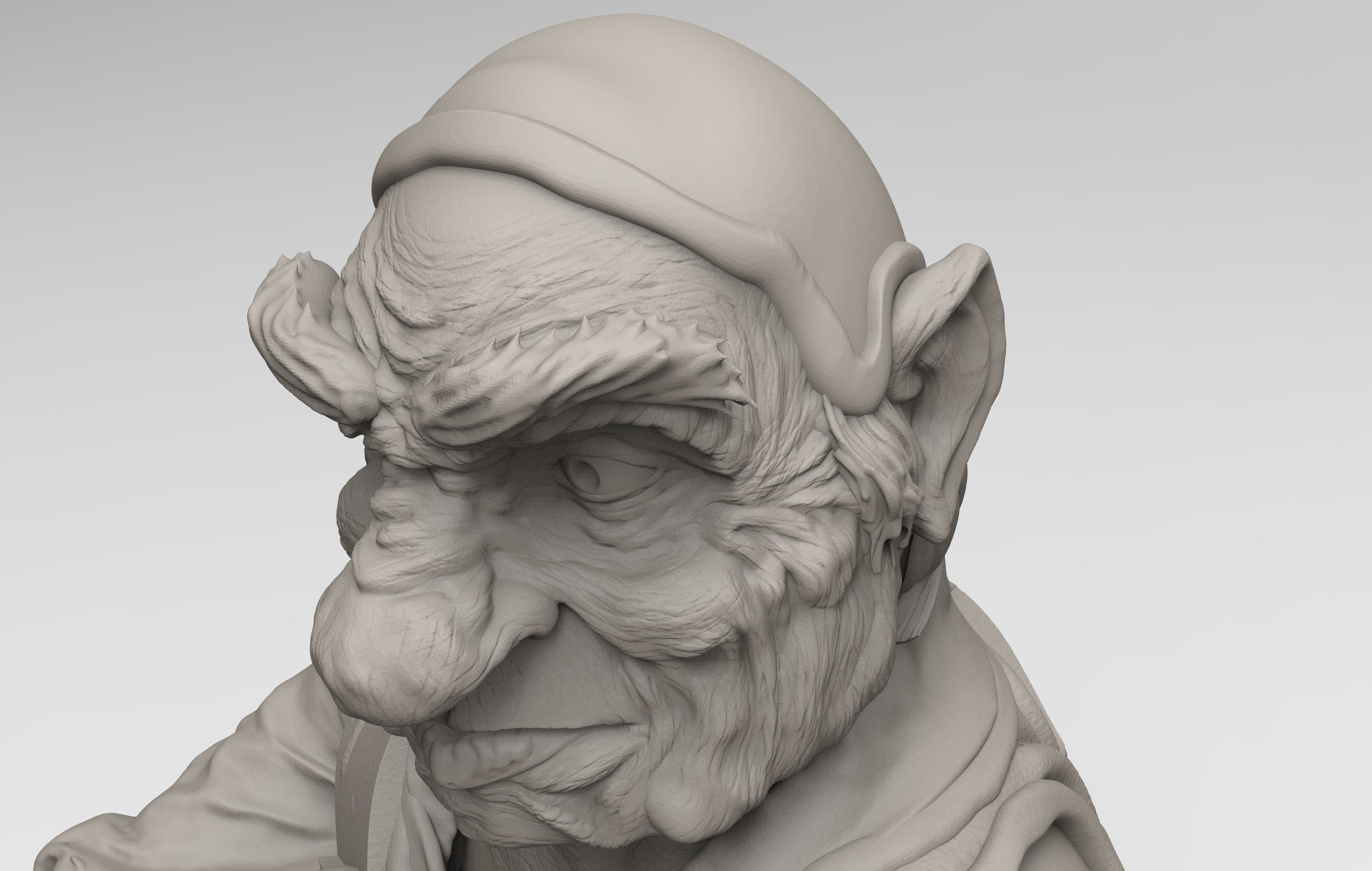 Labyrinth Hoggle Sculpt 3D print model_24