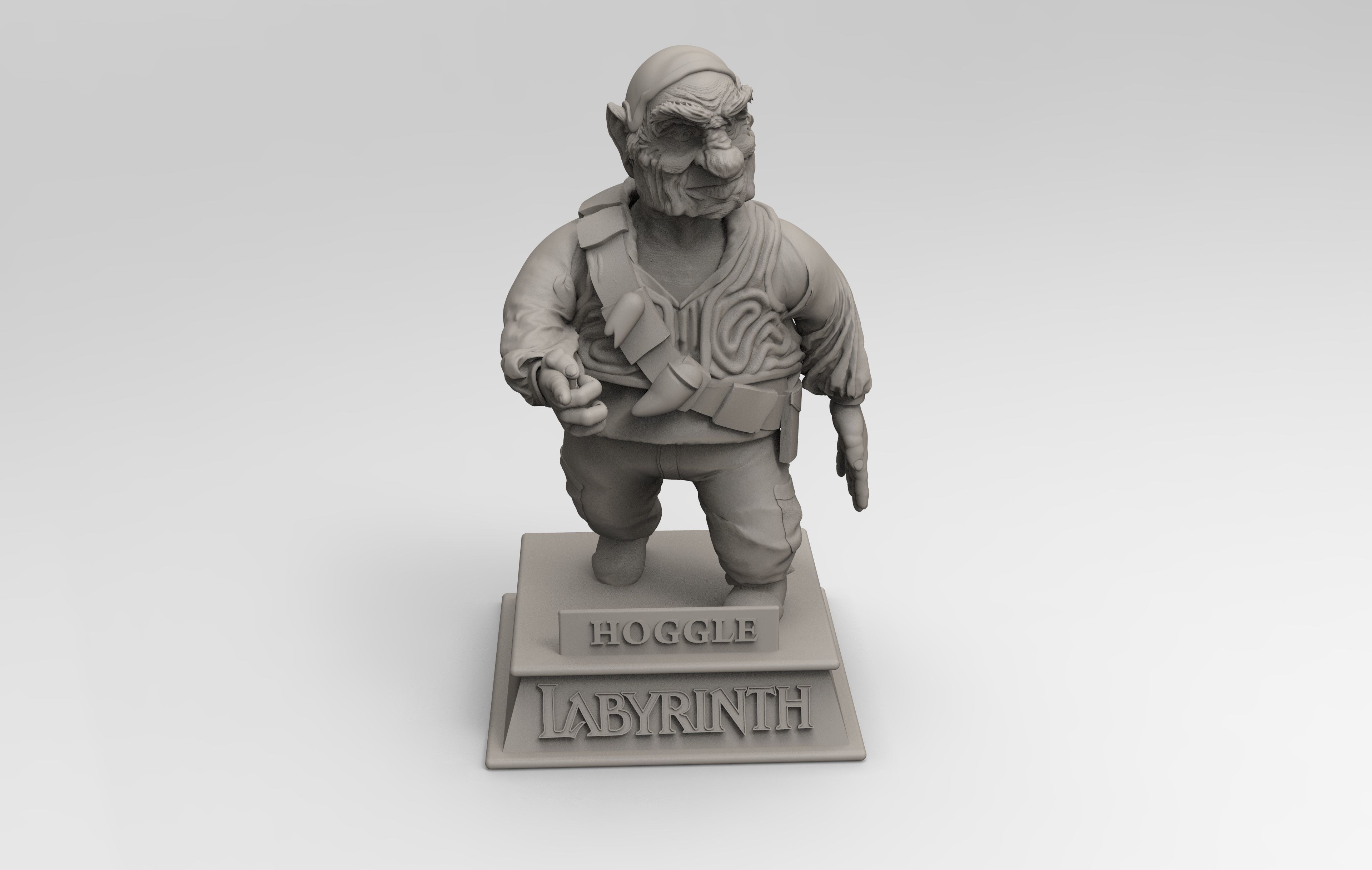 Labyrinth Hoggle Sculpt 3D print model_3