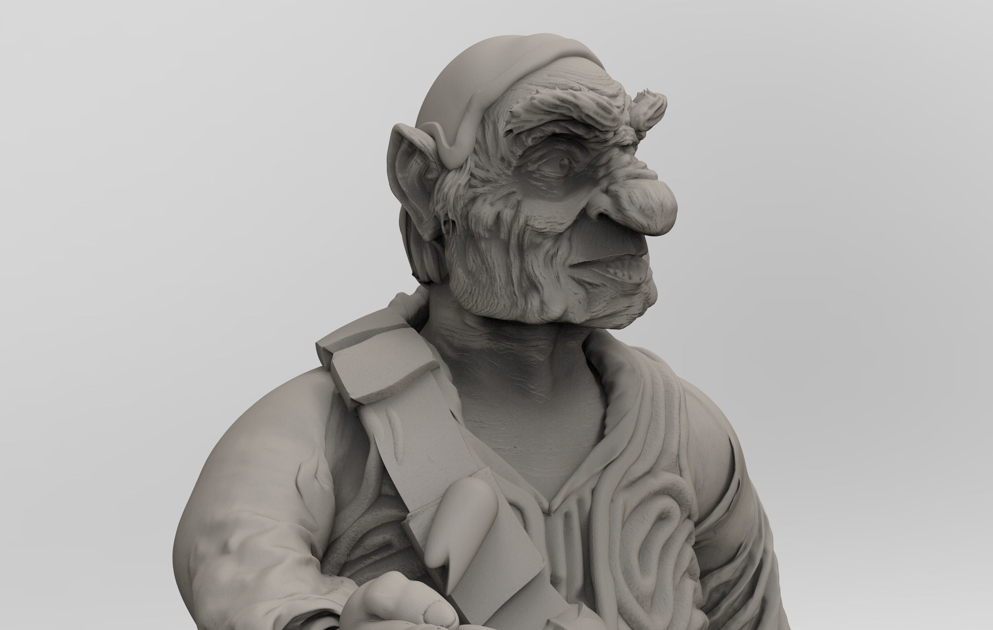 Labyrinth Hoggle Sculpt 3D print model_18