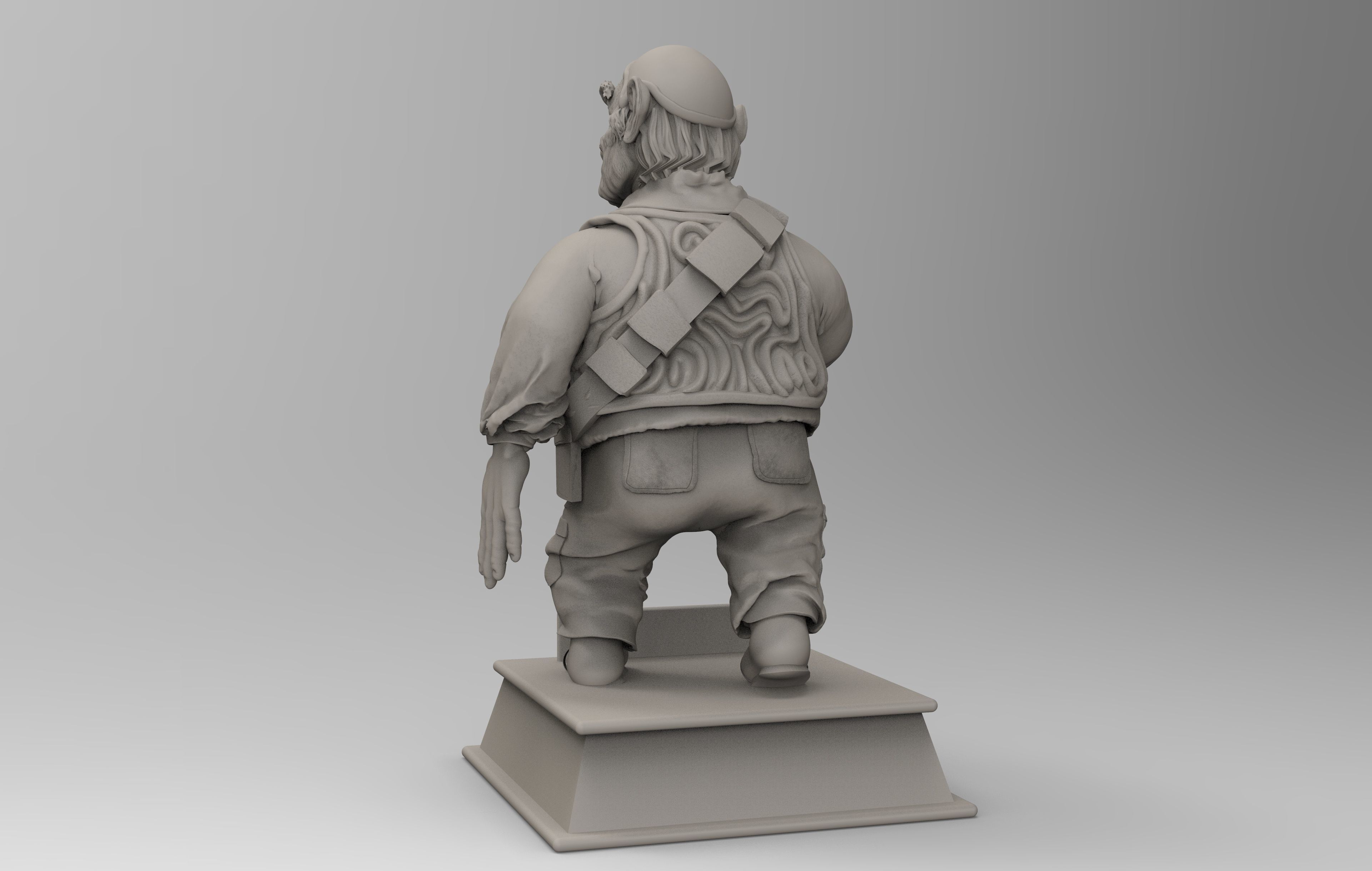 Labyrinth Hoggle Sculpt 3D print model_10