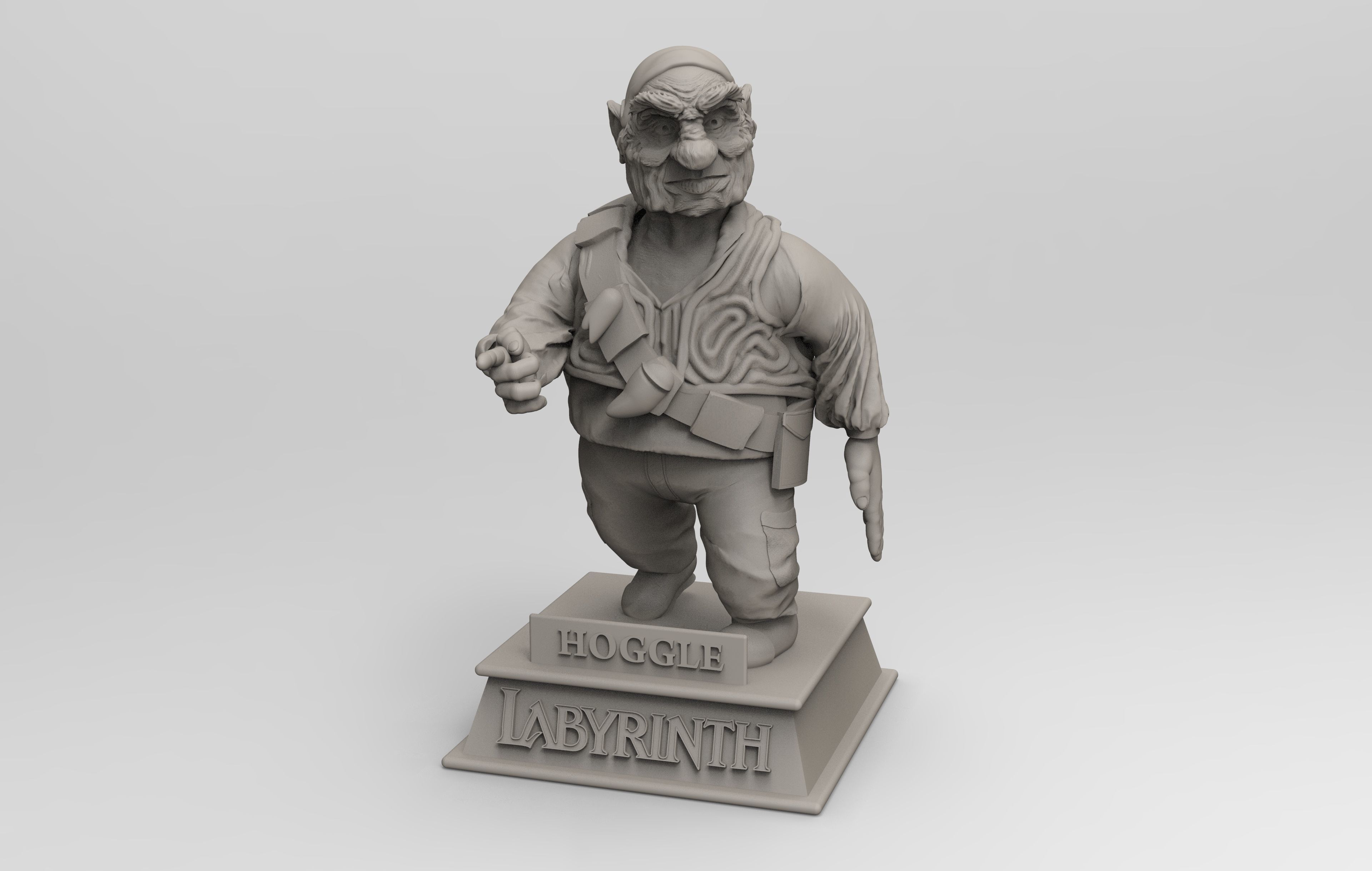 Labyrinth Hoggle Sculpt 3D print model_2