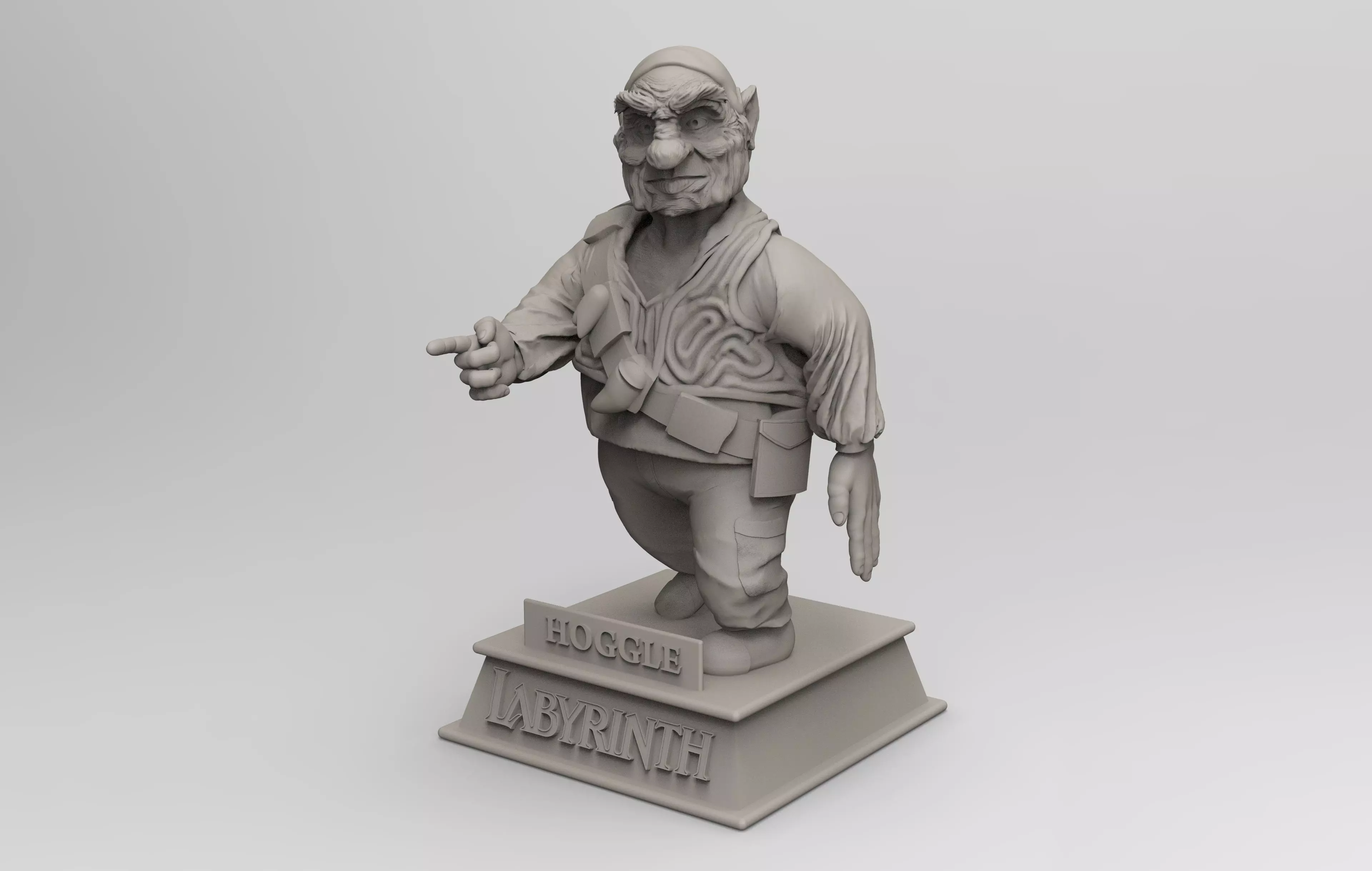 Labyrinth Hoggle Sculpt 3D print model_0
