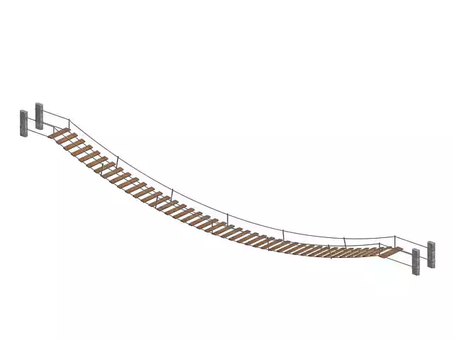 Old wooden Bridge - Mountain Bridge