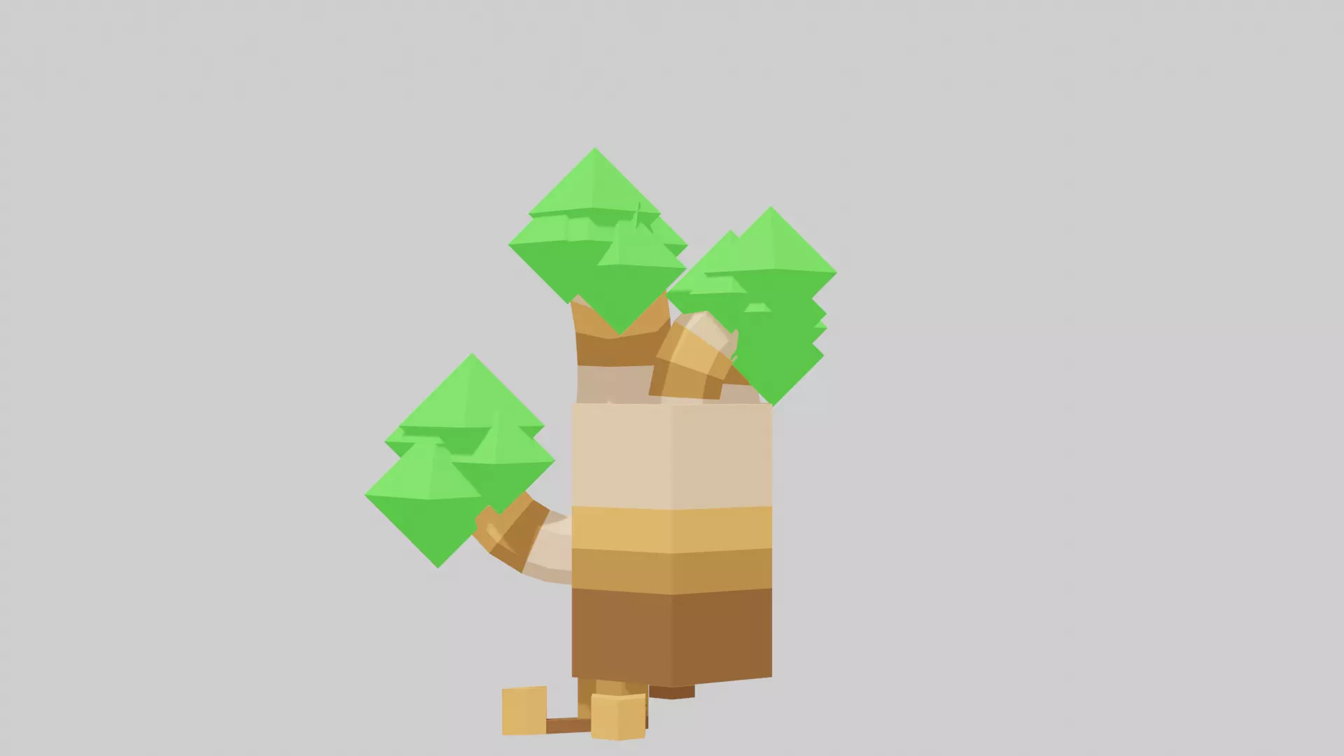 Low Poly Baobab Tree Free low-poly 3D model