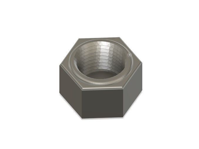 1 2 inch female cap 3D print model_1