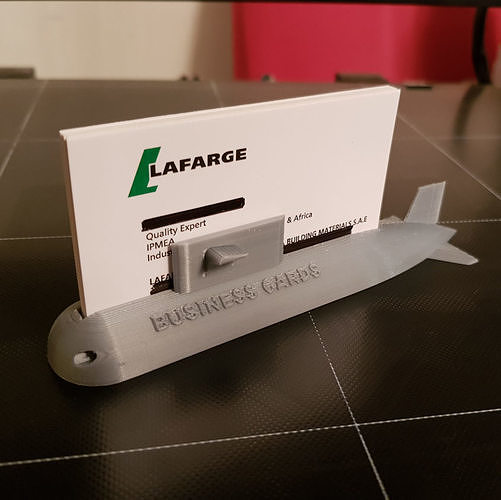 SUBMARINE BUSINESS CARD HOLDER 3D print model