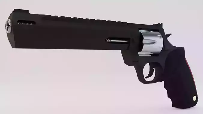 Taurus Raging Hunter Magnum Low-poly 3D model